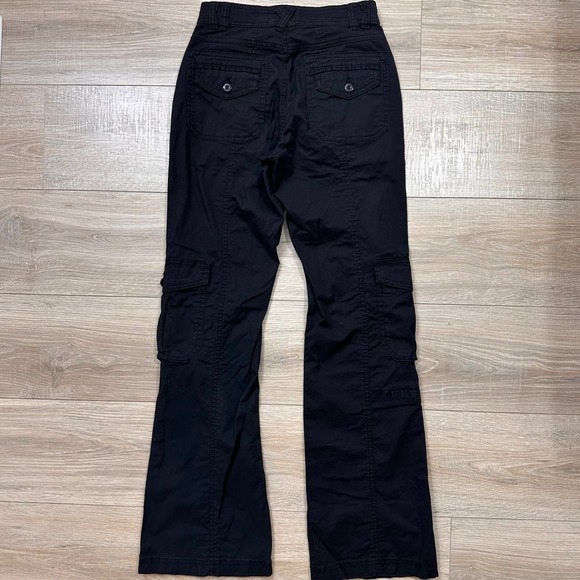 Cotton On Black Flare Cargo Pants Grudge Emo Streetwear Cotton Women's US 2 - Picture 8 of 10